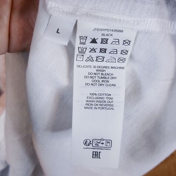 JW ANDERSON X MICHAEL CLARK Mens Shirt Medium Black Pullover Crew Peace Tee $325 - Picture 4 of 4